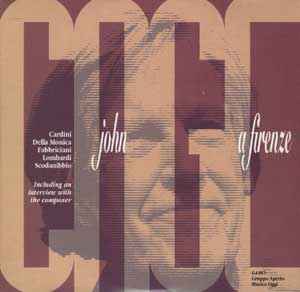 John Cage - A Firenze album cover
