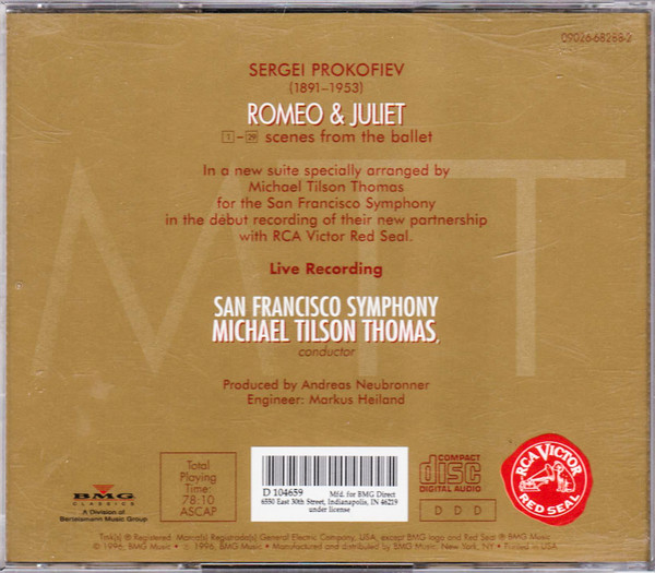 Album herunterladen Prokofiev Michael Tilson Thomas San Francisco Symphony - Romeo And Juliet Scenes From The Ballet