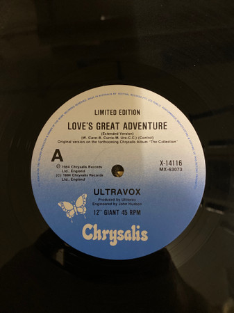télécharger l'album Ultravox - Loves Great Adventure Extended Version