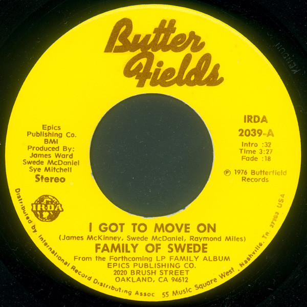 Family Of Swede – I Got To Move On (1976, Vinyl) - Discogs