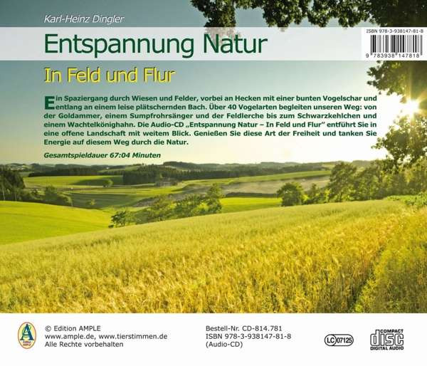 descargar álbum KarlHeinz Dingler - Entspannung Natur In Feld Und Flur