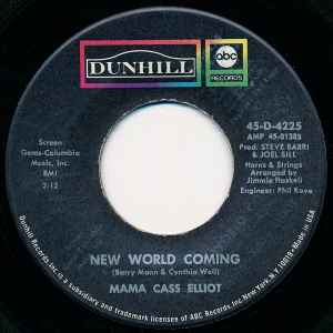 Cass Elliot - New World Coming album cover