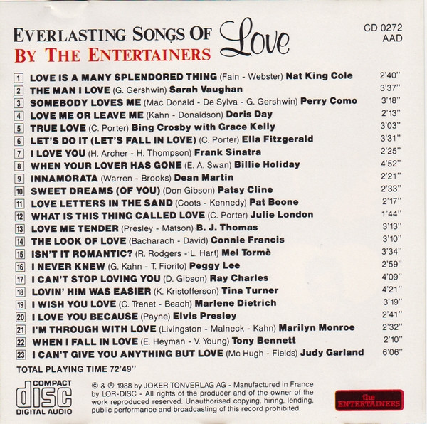 descargar álbum Various - Everlasting Songs Of Love