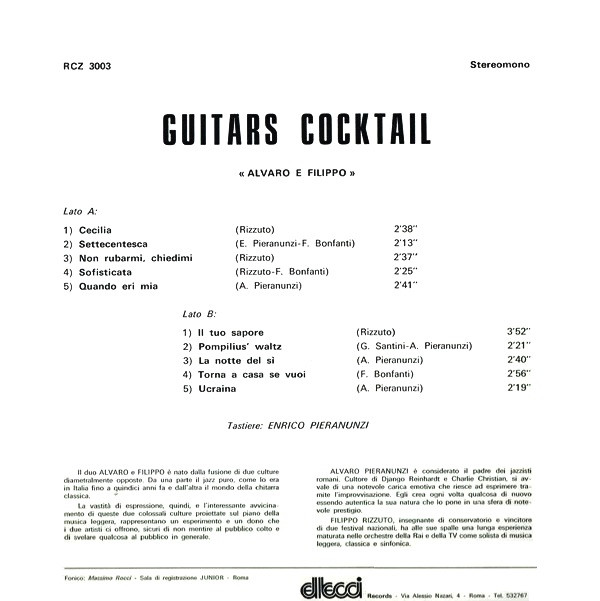 last ned album Alvaro E Filippo - Guitars Cocktail