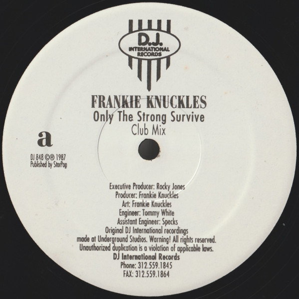 Frankie Knuckles – Only The Strong Survive (1993, Vinyl) - Discogs