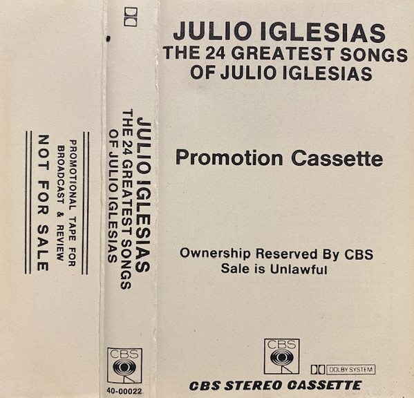 Julio Iglesias – The 24 Greatest Songs (1996, CD) - Discogs