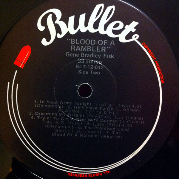 descargar álbum Gene Bradley Fisk - Blood Of A Rambler