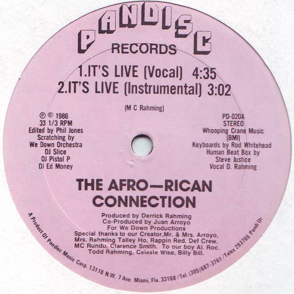 The Afro-Rican Connection - It's Live | Releases | Discogs