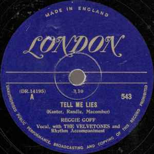 Reggie Goff - Tell Me Lies / Ghost Town album cover