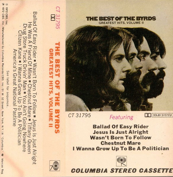 The Byrds – The Best Of The Byrds - Greatest Hits, Volume II