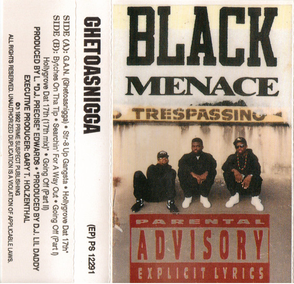Black Menace – Ghetoasnigga (Cassette) - Discogs
