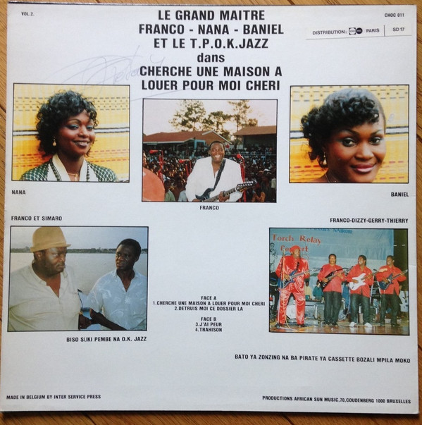 descargar álbum Le Grand Maitre Franco Nana Baniel Et Le TPOK Jazz - Cherche Une Maison A Louer Pour Moi Cheri