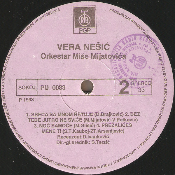 baixar álbum Vera Nešić, Orkestar Miše Mijatovića - Vera Nešić