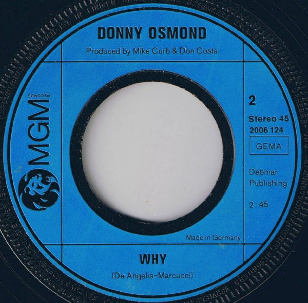 Album herunterladen Donny Osmond - A Teenager In Love Why