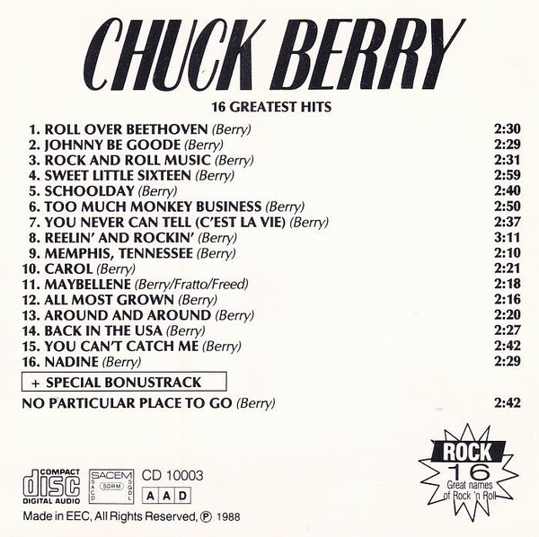 descargar álbum Chuck Berry - 16 Greatest Hits