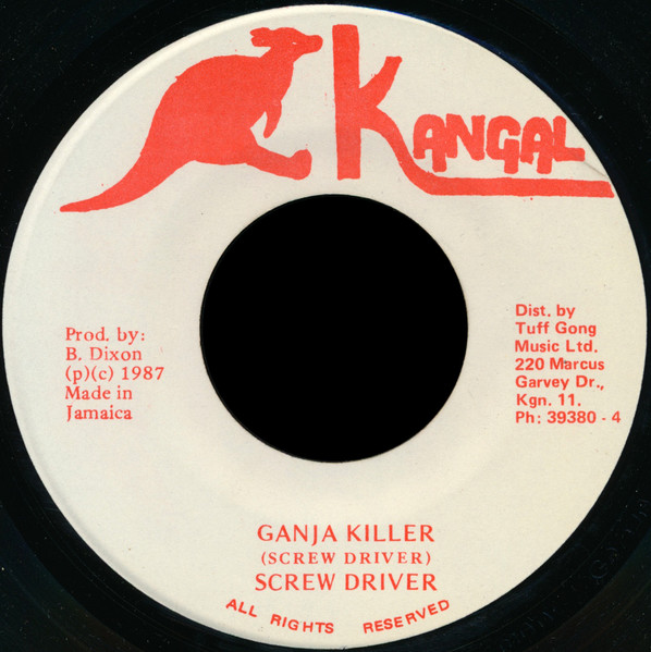 Screw Driver – Ganja Killer (1987, Vinyl) - Discogs