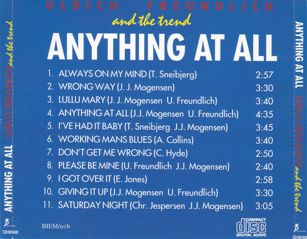 lataa albumi Ulrich Freundlich And The Trend - Anything At All