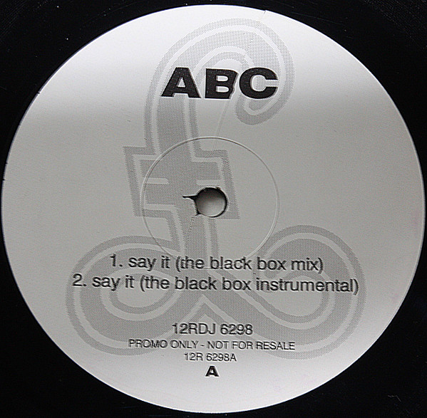 lataa albumi ABC - Say It The Black Box Mix