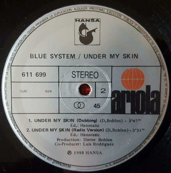 ladda ner album Blue System - Under My Skin