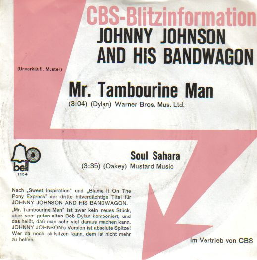 last ned album Johnny Johnson And The Bandwagon - Mr Tambourine Man