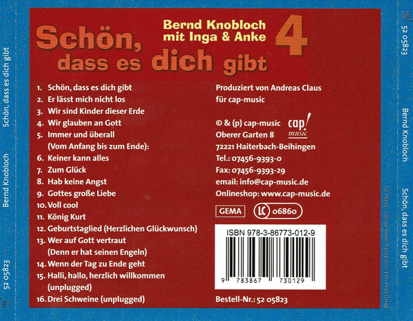 télécharger l'album Bernd Knobloch - Schön Dass Es Dich Gibt
