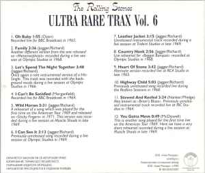 The Rolling Stones – Ultra Rare Trax Vol. 9 (2003, CD) - Discogs