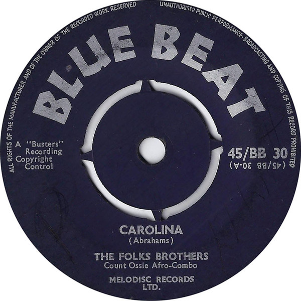 The Folks Brothers, Count Ossie Afro-Combo – Carolina (Dark blue