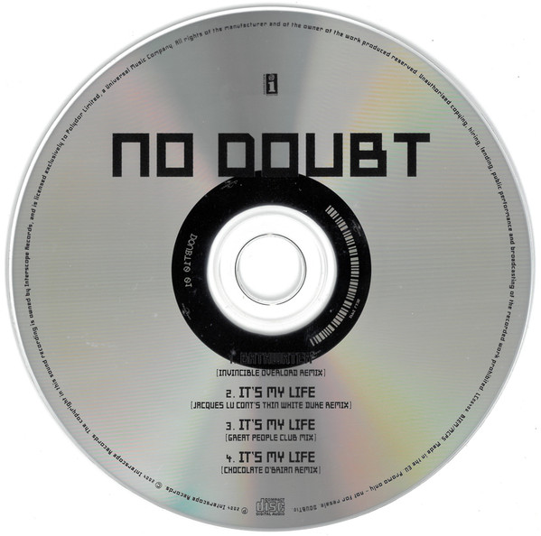 descargar álbum No Doubt - BathwaterIts My Life