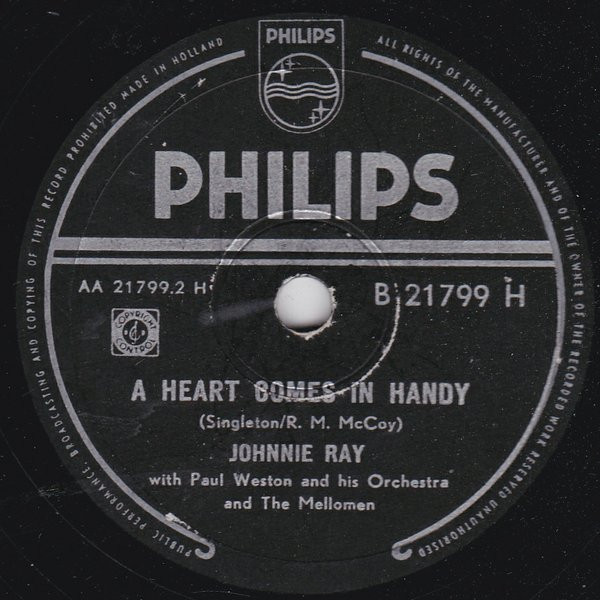 lataa albumi Johnnie Ray With Paul Weston And His Orchestra And The Mellomen - Whos Sorry Now A Heart Comes In Handy