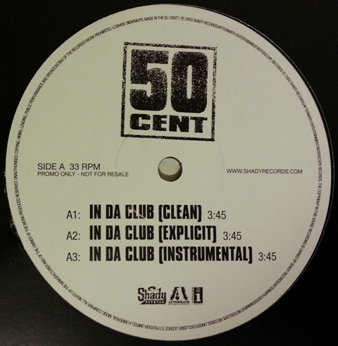 50 Cent – In Da Club (2003, Vinyl) - Discogs