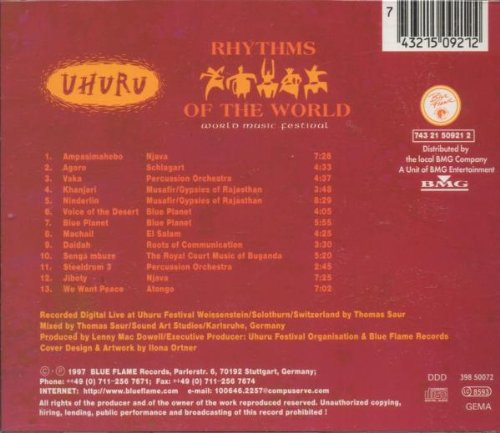 télécharger l'album Various - Uhuru Rhythms Of The World