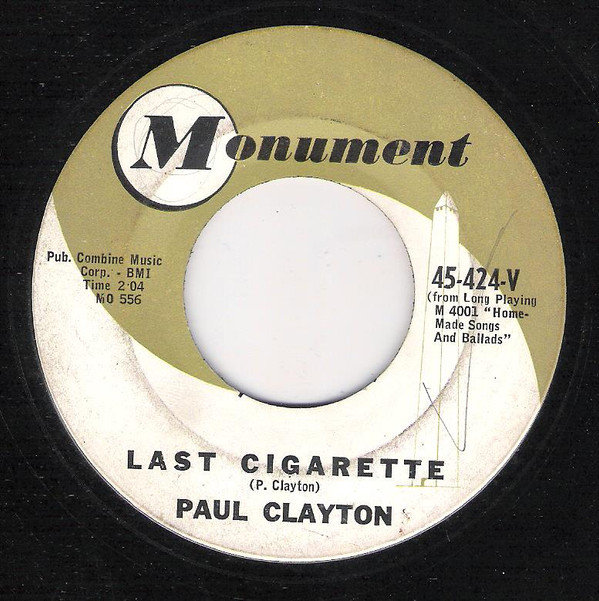descargar álbum Paul Clayton - Last Cigarette