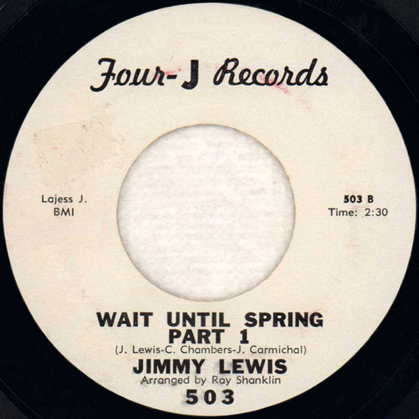 Jimmy Lewis – Wait Until Spring (1963, Vinyl) - Discogs