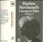 Cover of Barbra Streisand's Greatest Hits - Volume 2, 1978, Cassette