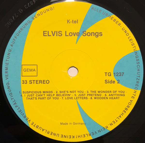 télécharger l'album Elvis - Elvis Love Songs