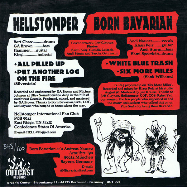 descargar álbum Hellstomper Vs Born Bavarian - Split