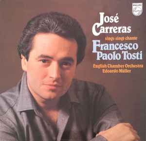 José Carreras - Sings Francesco Paolo Tosti album cover
