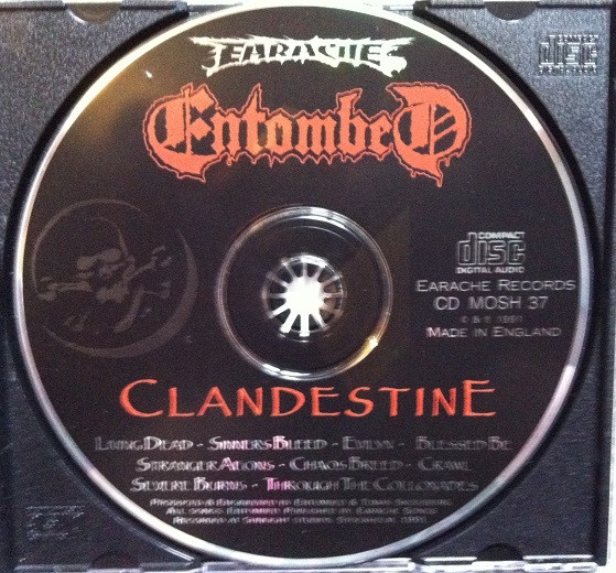 Entombed – Clandestine - 密葬 (1992, CD) - Discogs