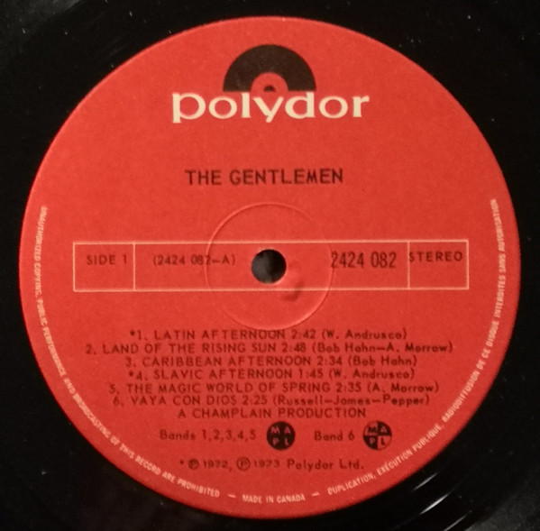 The Gentlemen - The Gentlemen | Polydor (2424 082) - 3