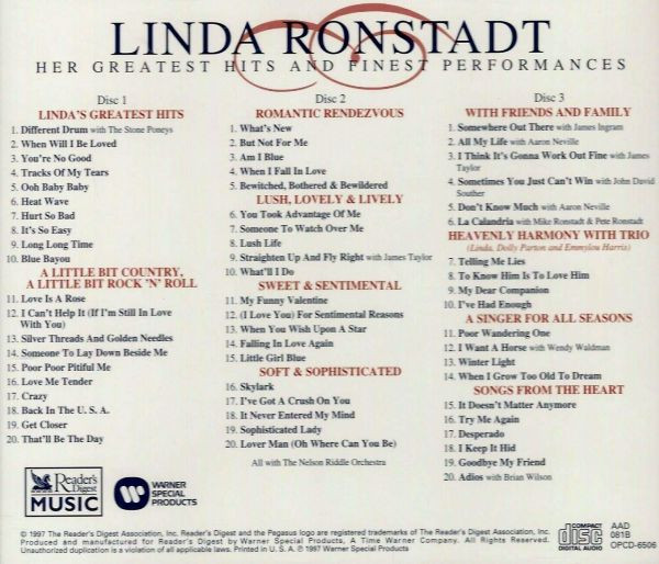 baixar álbum Linda Ronstadt - Her Greatest Hits And Her Finest Performances