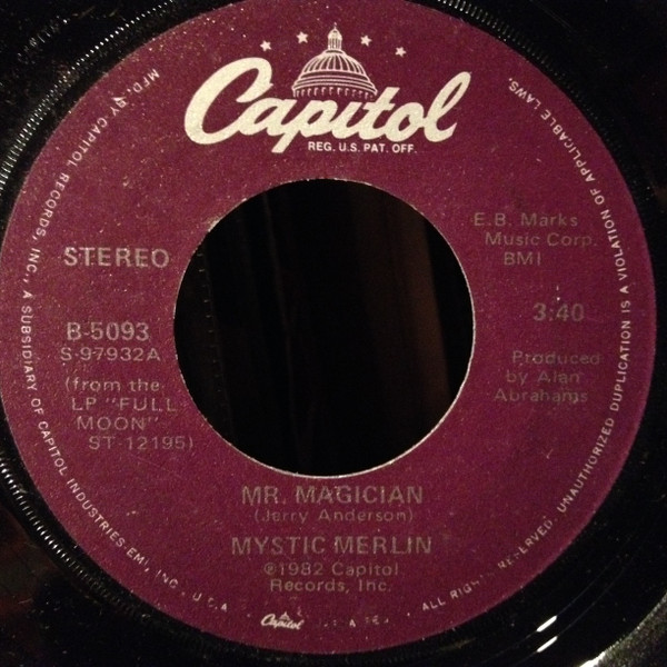 Mystic Merlin – Mr Magician (1982, Vinyl) - Discogs