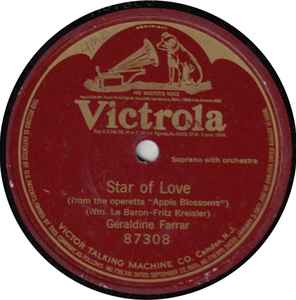 Geraldine Farrar - Star Of Love album cover