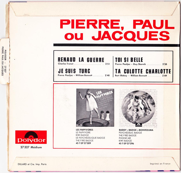 télécharger l'album Pierre, Paul ou Jacques - Renaud La Guerre Je Suis Turc Toi Si Belle Ta Culotte Charlotte