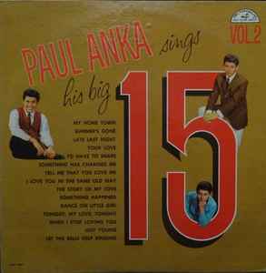 Paul Anka - Paul Anka Sings His Big 15 - Volume 2 album cover