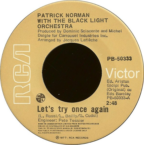 Patrick Norman With The Black Light Orchestra – Let's Try Once