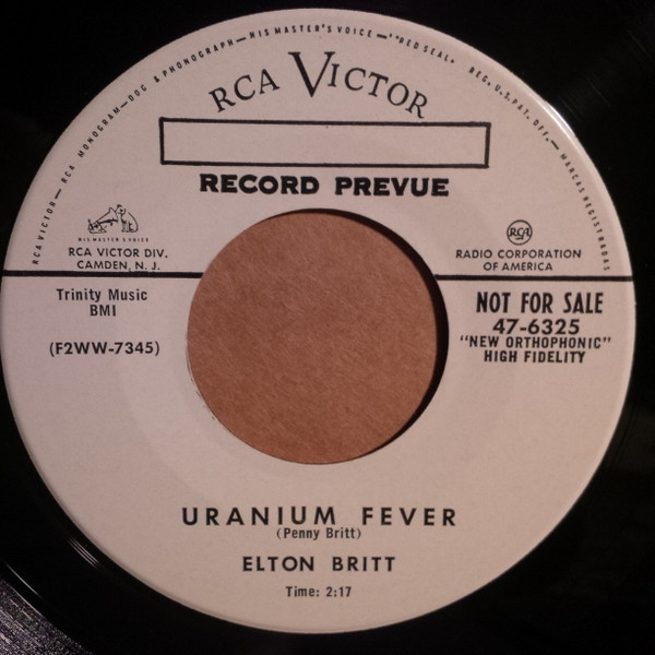 Album herunterladen Elton Britt - Uranium Fever St James Avenue