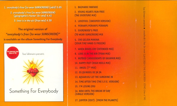 descargar álbum Quindon Tarver Lee Perry John Paul Young - Baz Luhrmann Presents Everybodys Free To Wear Sunscreen The Sunscreen Song Class Of 99