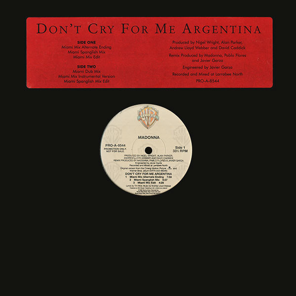 Madonna - Don't Cry For Me Argentina | Releases | Discogs