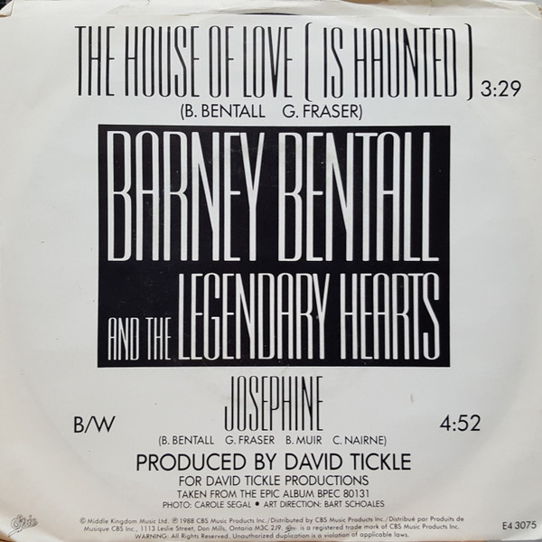 Album herunterladen Barney Bentall And The Legendary Hearts - The House Of Love Is Haunted