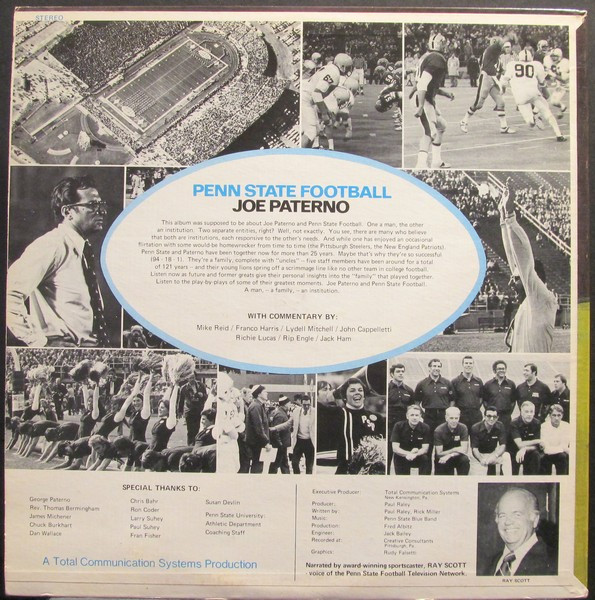 ladda ner album Ray Scott - Penn State Football Joe Paterno